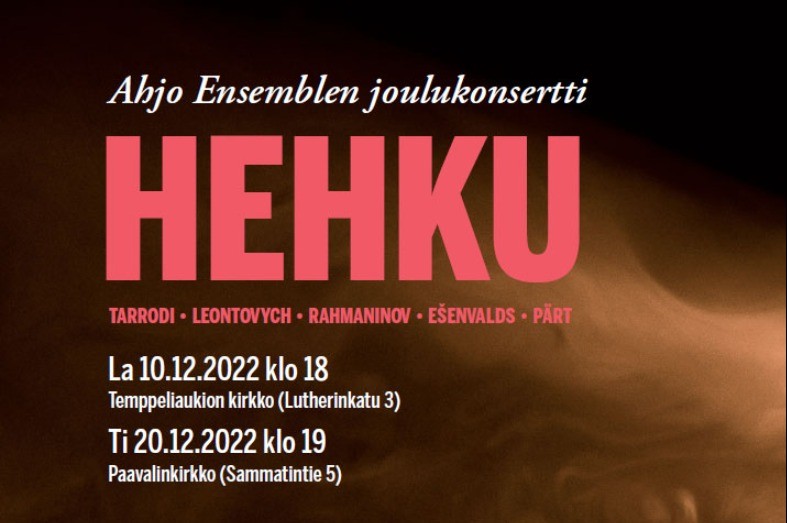Linkki tapahtumaan Hehku - Ahjo Ensemblen joulukonsertti