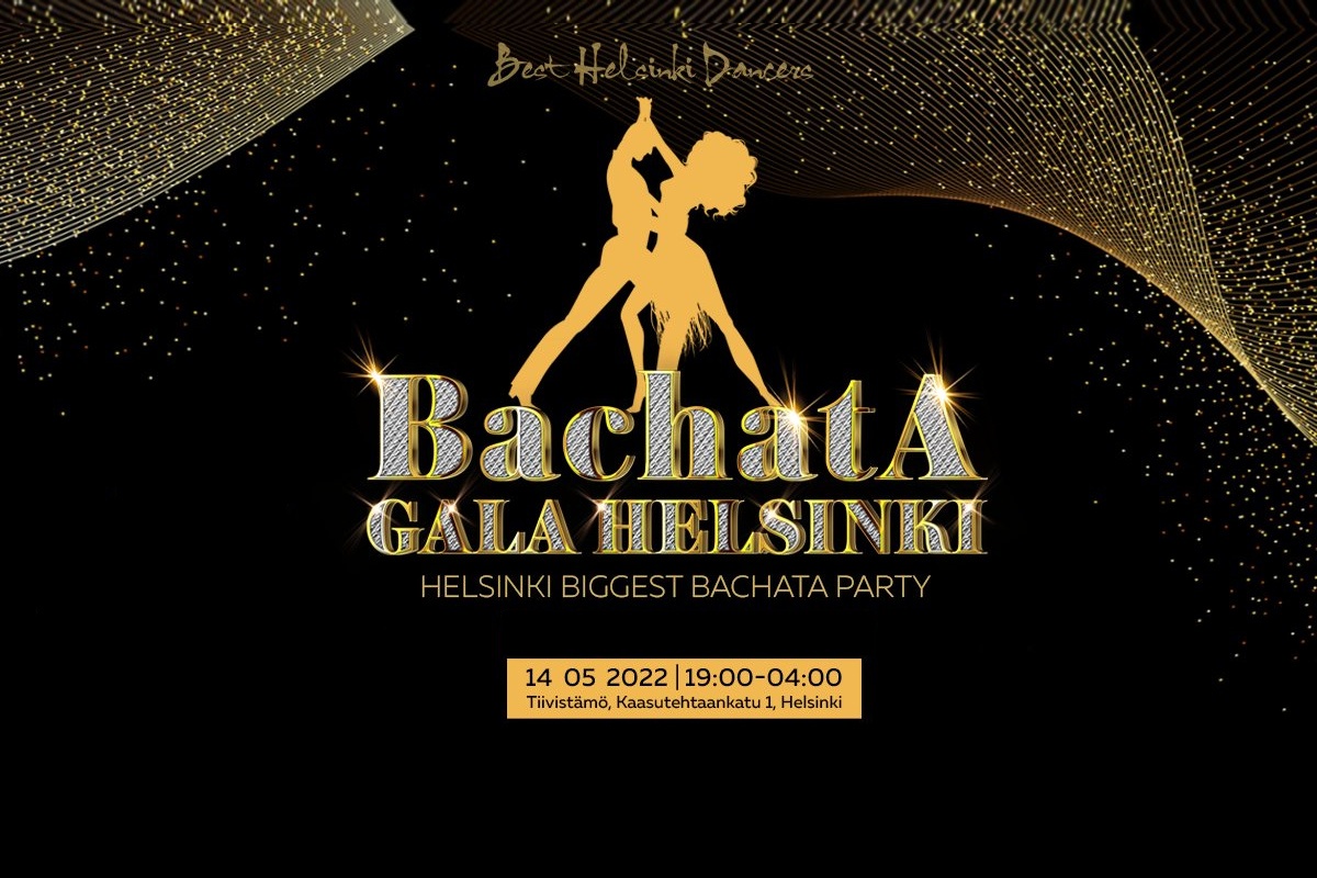 BachatA gala Helsinki. Helsinki Biggest Bachata Party. 11.2.2022 klo 20-04. Tiivistäml, Kaasutehtaankatu 1, Helsinki.