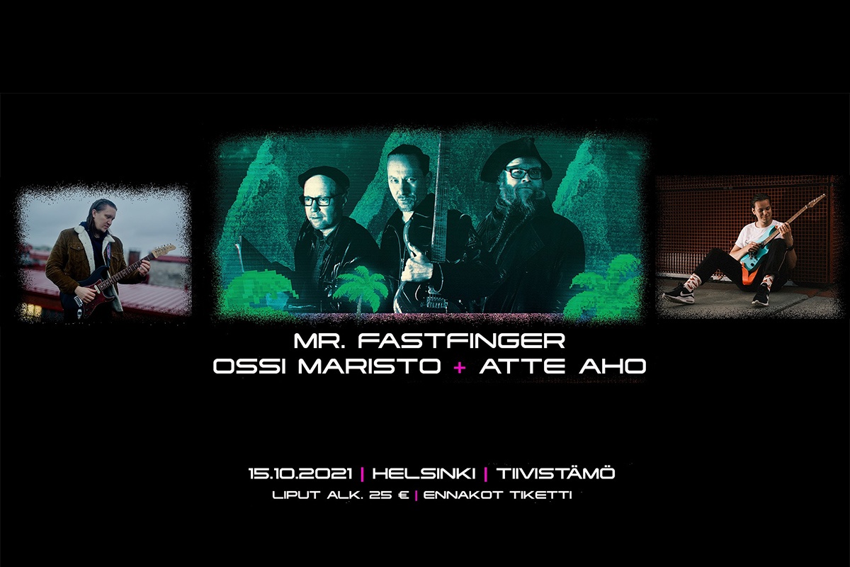 Kuvassa Mr. Fastfinger, Ossi Maristo ja Atte aho
